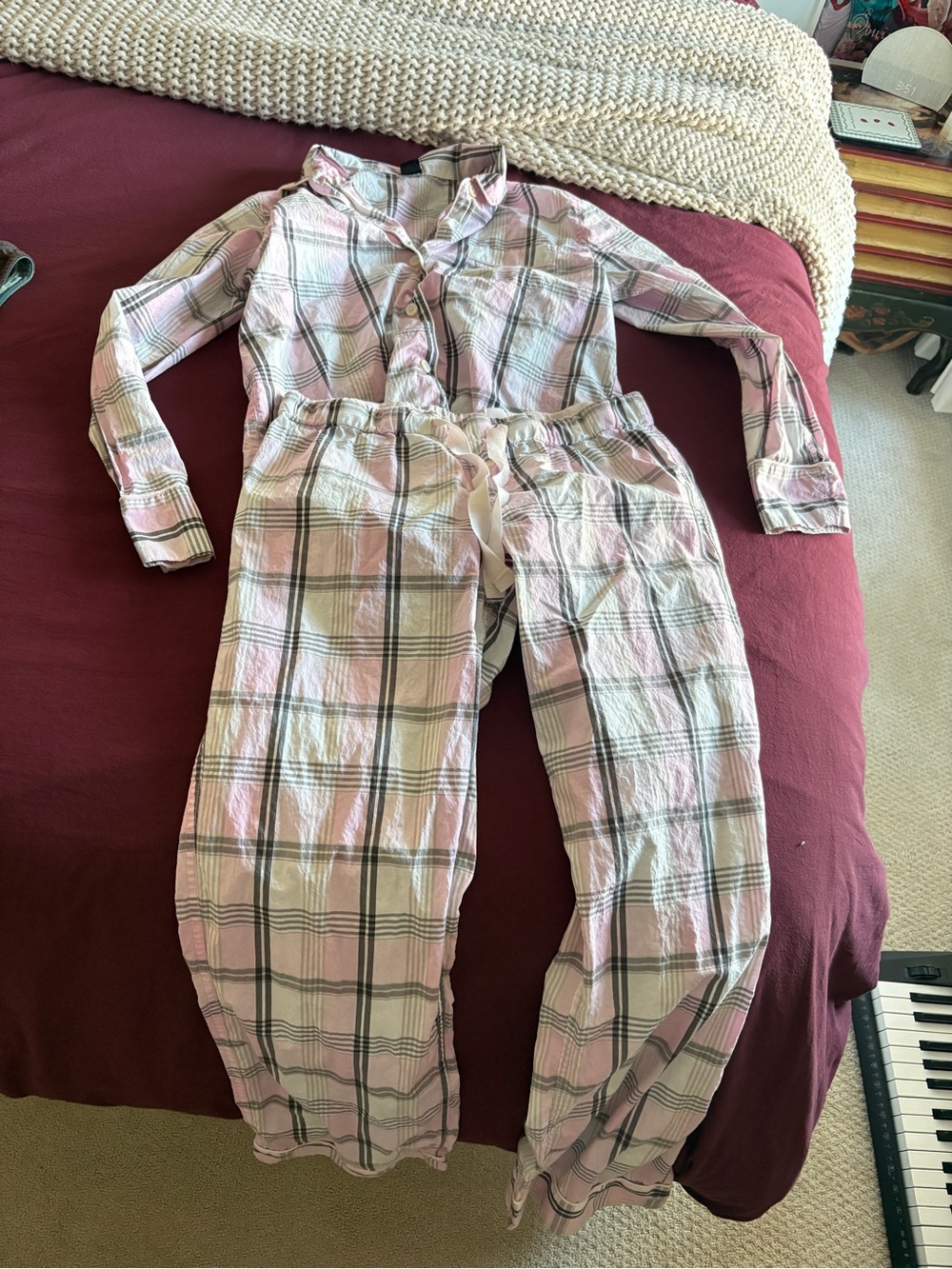 Fall Pajama Set J.Crew Pajamas Pink Plaid Pajama Set Small, NWT